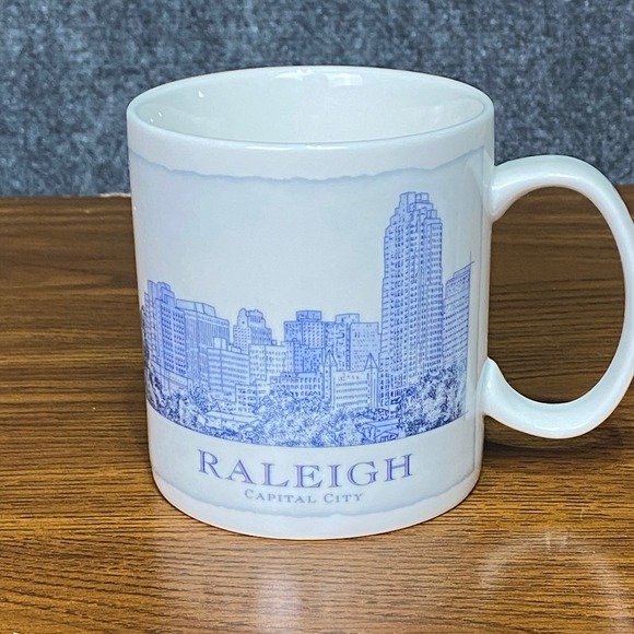 Starbucks Raleigh Capital City Mug, 2007 Skyline North Carolina Coffee Cup NWOB - Picture 1 of 8